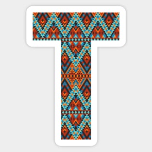 Letter T- boho design Sticker